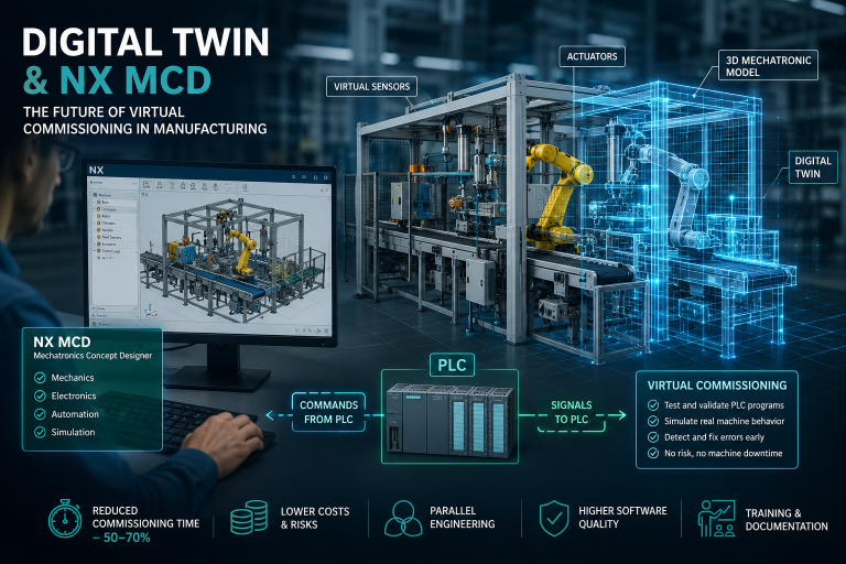 Digital Twin and NX MCD: The Future of Virtual Commissioning in Manufacturing
