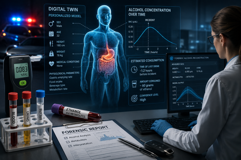 Digital Twin Technology Enhances Personalised Reconstruction of Alcohol Consumption in Forensic Investigations